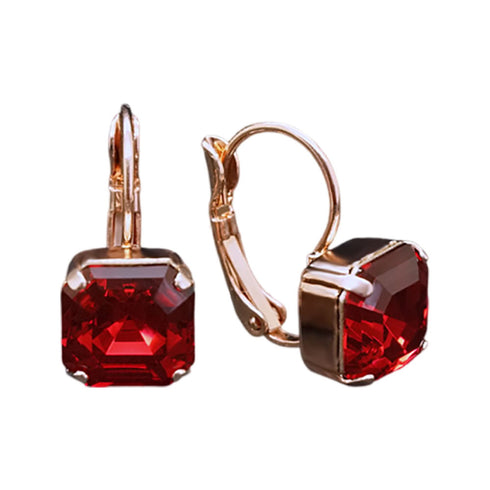 Earrings "Imperial (Scarlet)" with Swarovski™ crystals